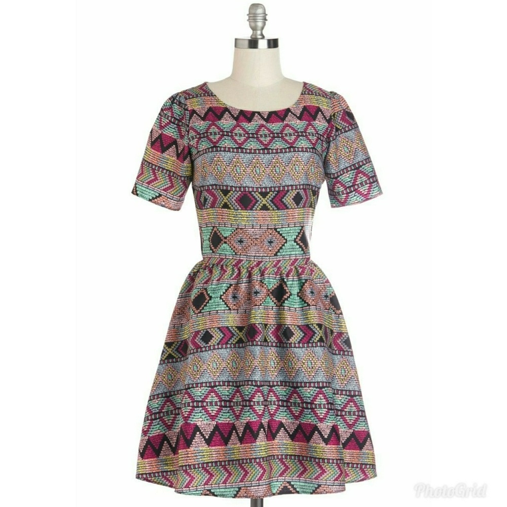 Tribal print dress